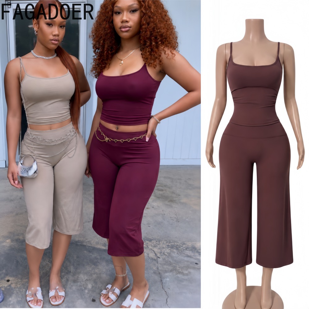 FAGADOER INS Trendy Women 2 Pi - огляд і ціна Suspender Tank Top