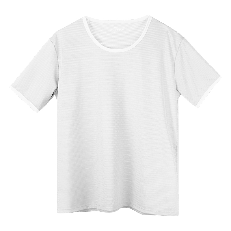 Men's Ice Silk Seamless T-Shir - огляд і ціна Undershirt Crew Neck
