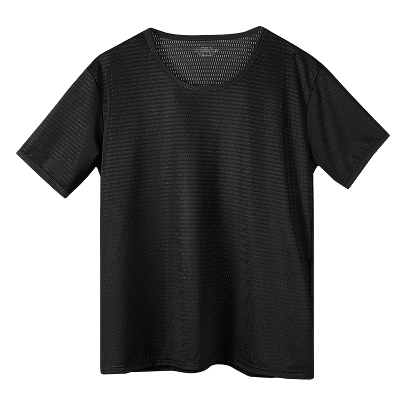 Men's Ice Silk Seamless T-Shir - огляд і ціна Undershirt Crew Neck
