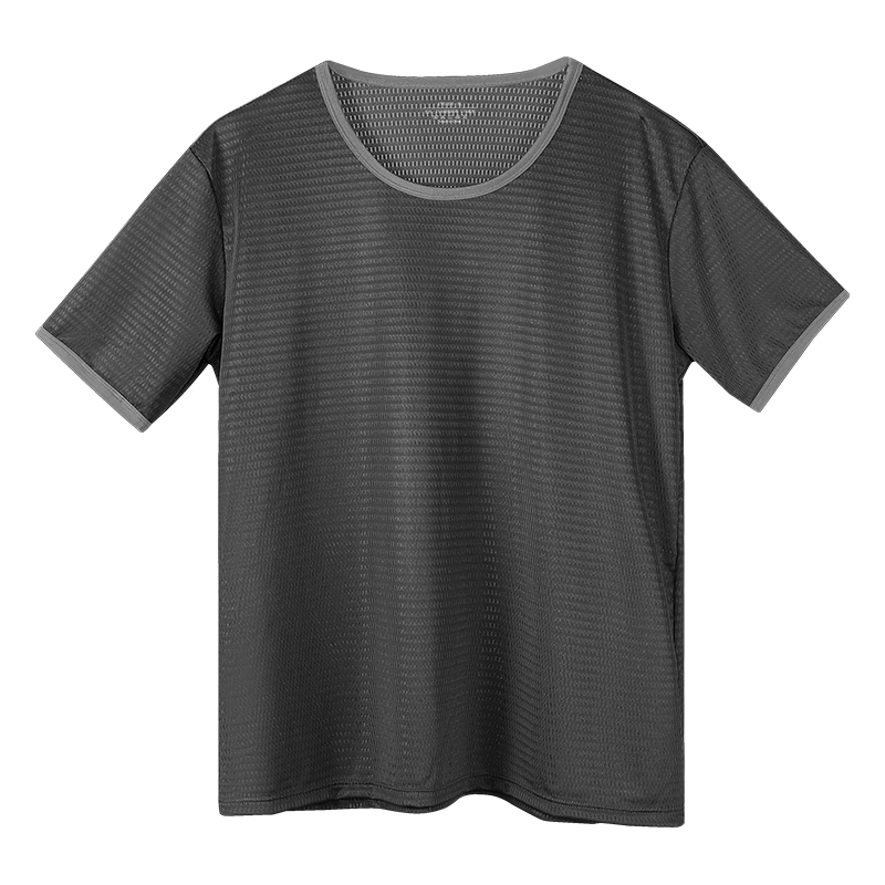 Men's Ice Silk Seamless T-Shir - огляд і ціна Undershirt Crew Neck