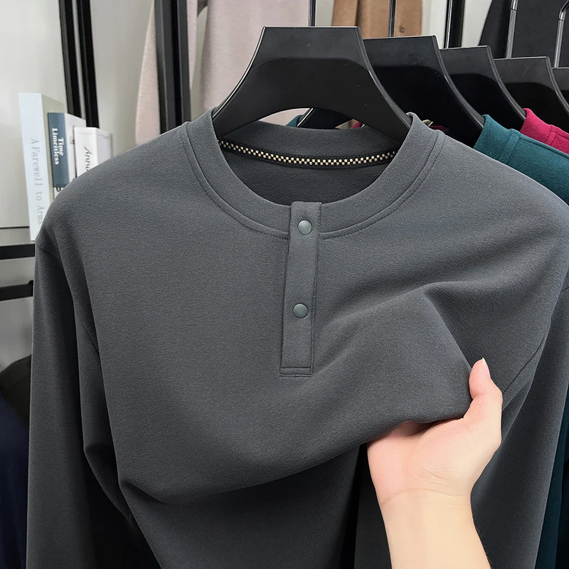 Mens Loose Fit Henley Pullover - огляд і ціна Thermal Long John