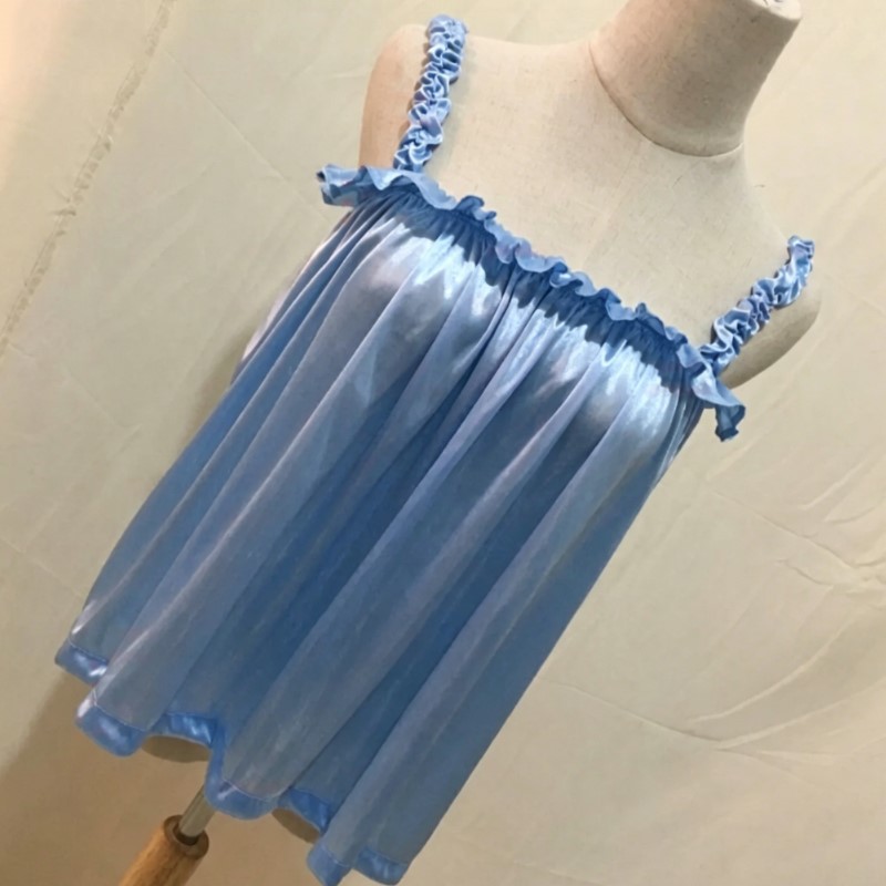 Summer Soft Silky Glossy Ruffl - огляд і ціна Suspender Tank Top