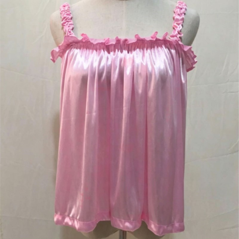 Summer Soft Silky Glossy Ruffl - огляд і ціна Suspender Tank Top
