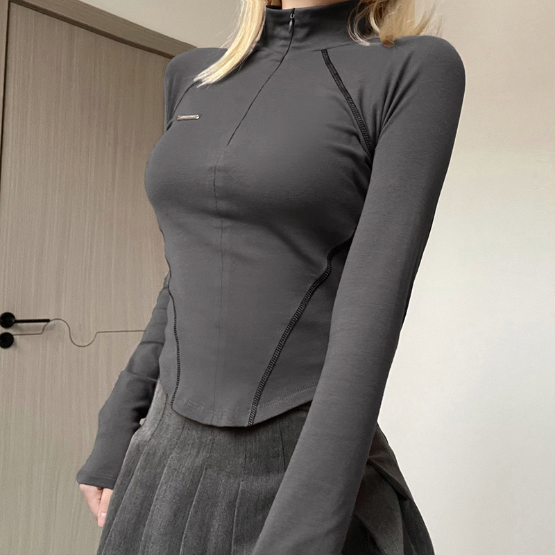 Spicy Girl Short Zipper High C - огляд і ціна T Shirt Tight Fit